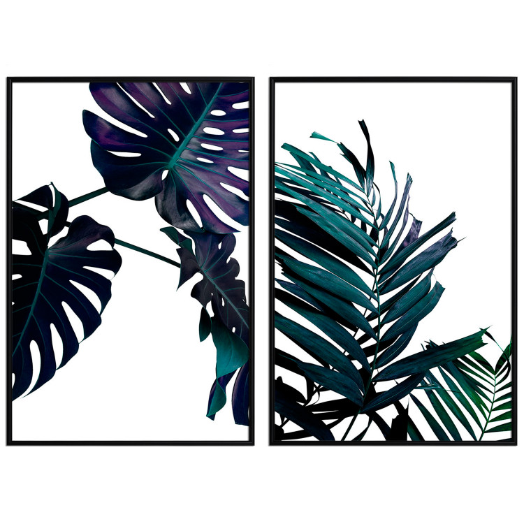 Wall art collection Emerald Leaves 124741 additionalImage 1