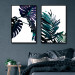 Wall art collection Emerald Leaves 124741 additionalThumb 2