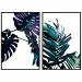 Wall art collection Emerald Leaves 124741 additionalThumb 1