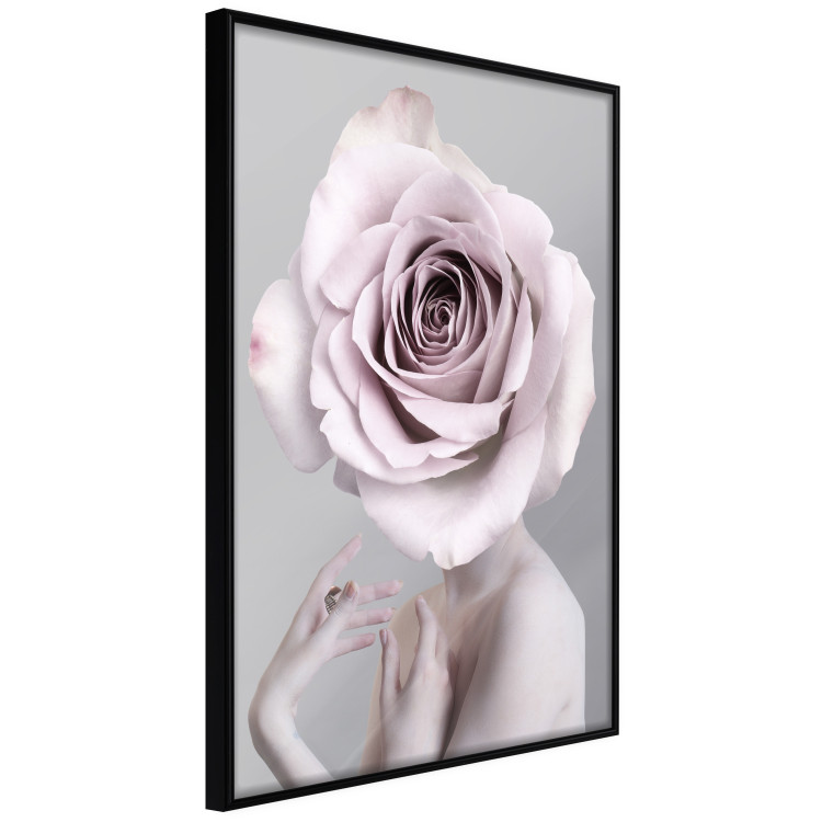 Wall Poster Rose Monologue - abstract composition of a woman with a rose on her head 127241 additionalImage 11
