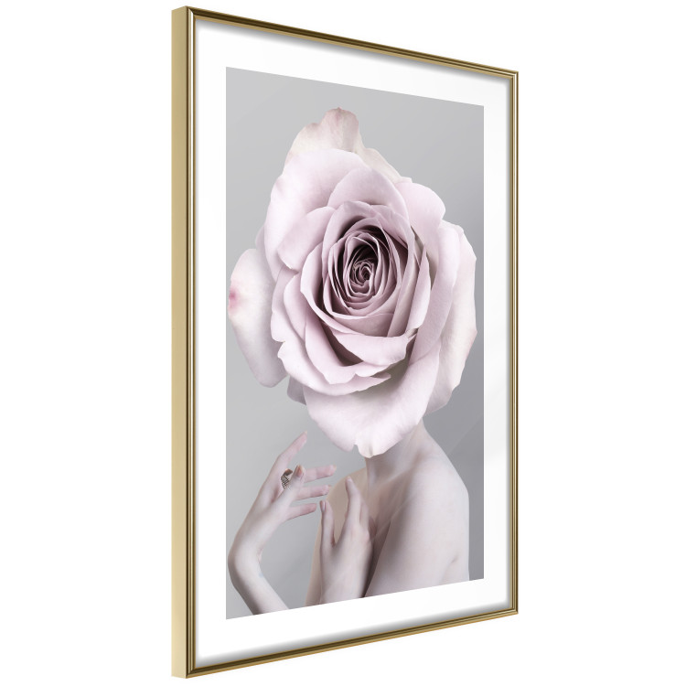 Wall Poster Rose Monologue - abstract composition of a woman with a rose on her head 127241 additionalImage 9