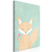 Canvas Little Fox (1-part) vertical - pastel, playful fox with a lollipop 129541 additionalThumb 2