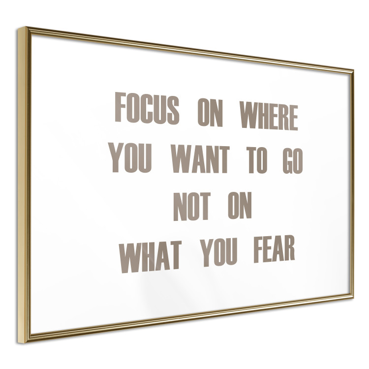 Poster Focus on Where You Want - English text on a contrasting background 129841 additionalImage 7
