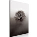 Canvas Dormant Power in the Tree (1-piece) Vertical - dark tree in the mist 130241 additionalThumb 2
