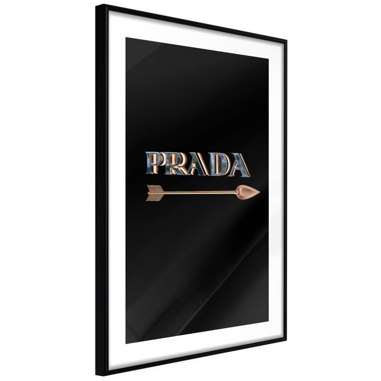Wall Poster Road to Luxury - imitation 3D text and arrow on a solid background 130341 additionalImage 12