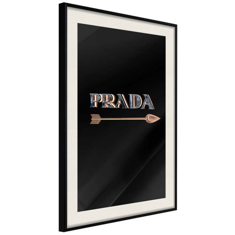 Wall Poster Road to Luxury - imitation 3D text and arrow on a solid background 130341 additionalImage 5