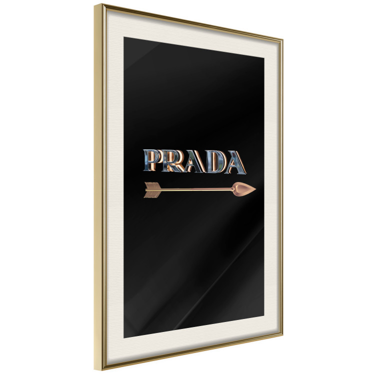 Wall Poster Road to Luxury - imitation 3D text and arrow on a solid background 130341 additionalImage 7