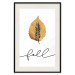 Wall Poster Unusual Leaf - autumn yellow leaf on a contrasting white background 131841 additionalThumb 27