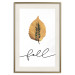Wall Poster Unusual Leaf - autumn yellow leaf on a contrasting white background 131841 additionalThumb 20