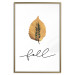 Wall Poster Unusual Leaf - autumn yellow leaf on a contrasting white background 131841 additionalThumb 18