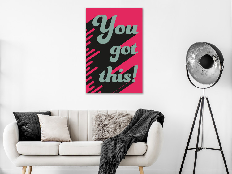 Canvas Print You Got This! (1-piece) Vertical - motivational English phrases 131941 additionalImage 3
