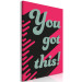 Canvas Print You Got This! (1-piece) Vertical - motivational English phrases 131941 additionalThumb 2