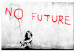 Canvas Print No Future (1-piece) Vertical - street art of a black girl 132441