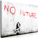 Canvas Print No Future (1-piece) Vertical - street art of a black girl 132441 additionalThumb 2