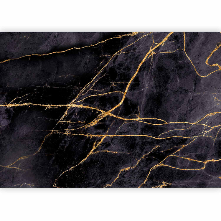 Photo Wallpaper Cracks in the Marble - Black Composition 134641 additionalImage 5