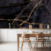 Photo Wallpaper Cracks in the Marble - Black Composition 134641 additionalThumb 6