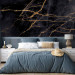 Photo Wallpaper Cracks in the Marble - Black Composition 134641 additionalThumb 2
