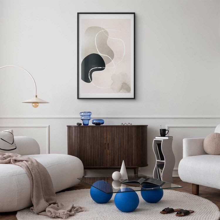 Wall Poster Soothing Space - abstract composition full of round shapes in boho style 136541 additionalImage 17
