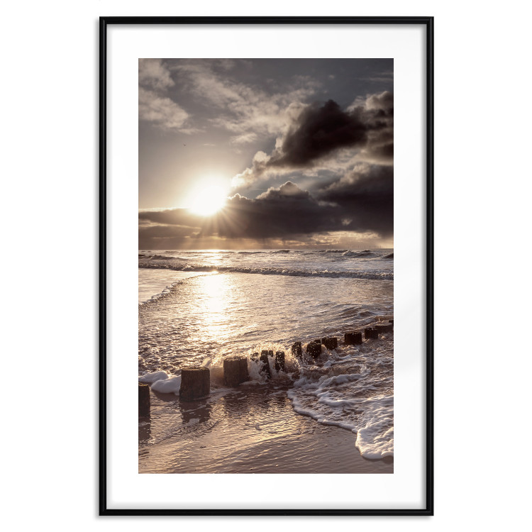 Wall Poster Broken Passion - seascape against a setting sun 138041 additionalImage 27