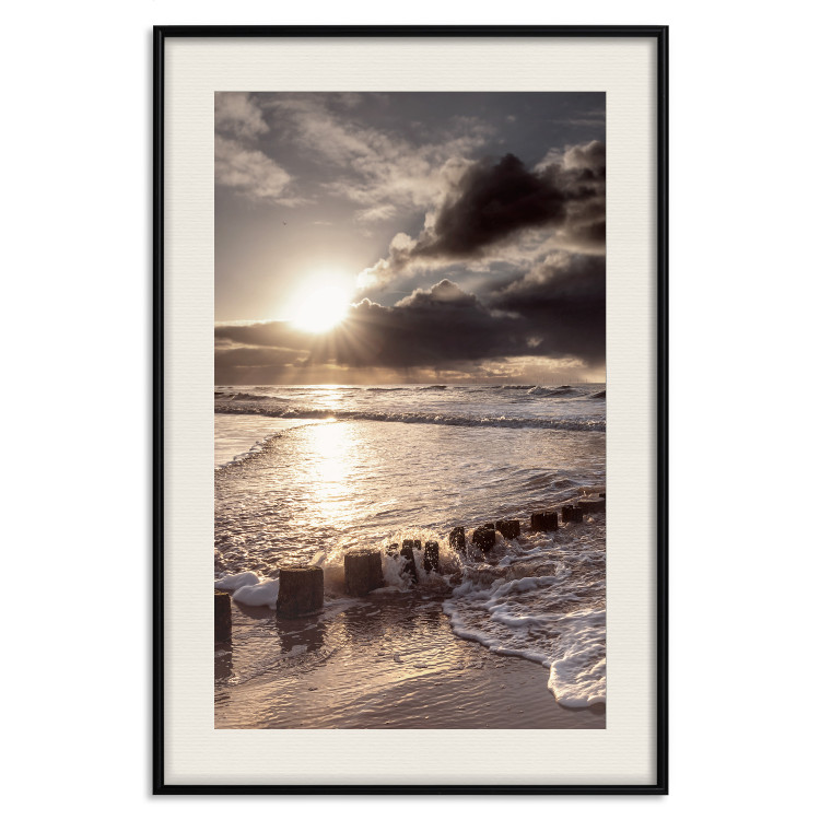 Wall Poster Broken Passion - seascape against a setting sun 138041 additionalImage 24