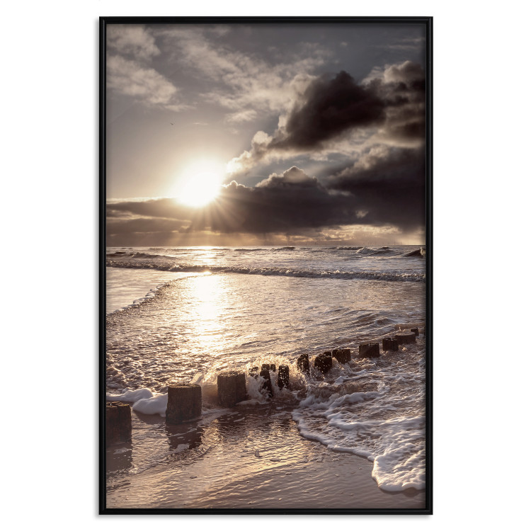 Wall Poster Broken Passion - seascape against a setting sun 138041 additionalImage 11