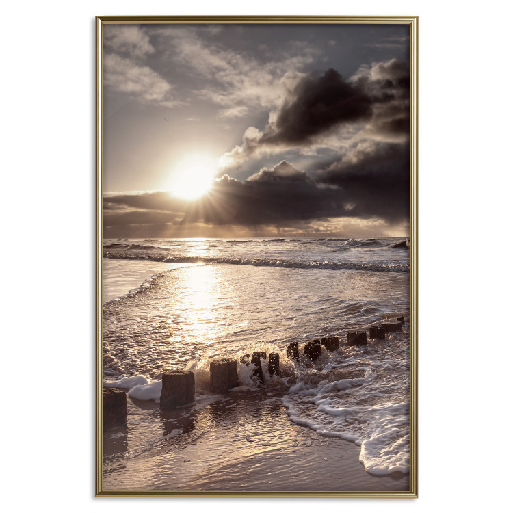 Wall Poster Broken Passion - seascape against a setting sun 138041 additionalImage 16