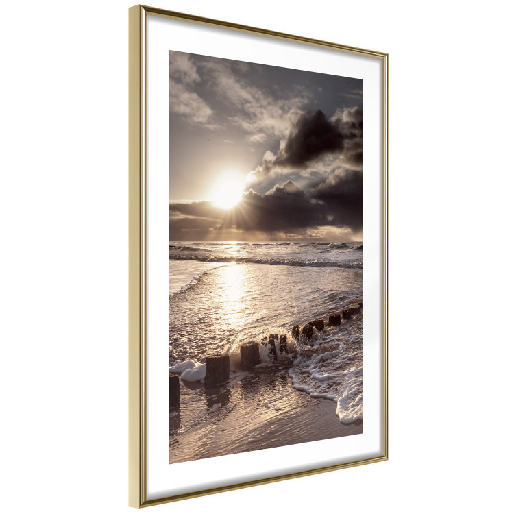 Wall Poster Broken Passion - seascape against a setting sun 138041 additionalImage 2