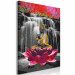 Paint by number Buddha with a Lotus - Meditating Figure in Front of a Waterfall and Pink Trees 146541 additionalThumb 6