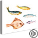 Canvas Print Marine Fish (1-piece) - watercolor composition with underwater fauna 149641 additionalThumb 6