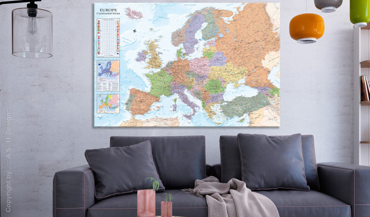 Large canvas print Color Map of Europe [Large Format] 150741 additionalImage 6