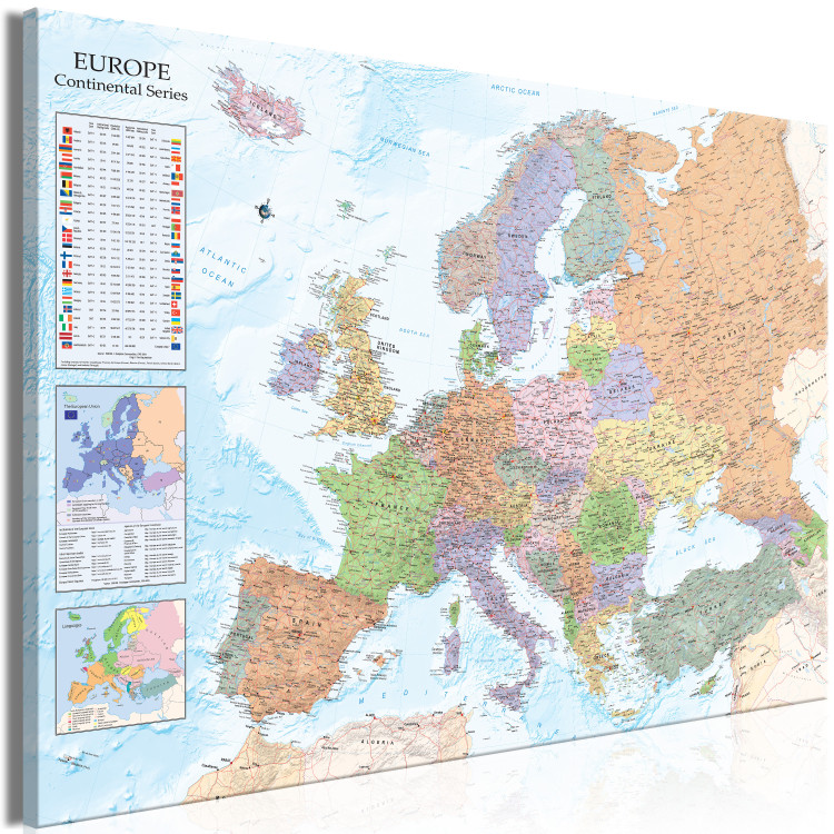 Large canvas print Color Map of Europe [Large Format] 150741 additionalImage 3