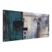 Canvas Print In Turquoise (1-piece) - abstract composition in shades of gray 46641 additionalThumb 2