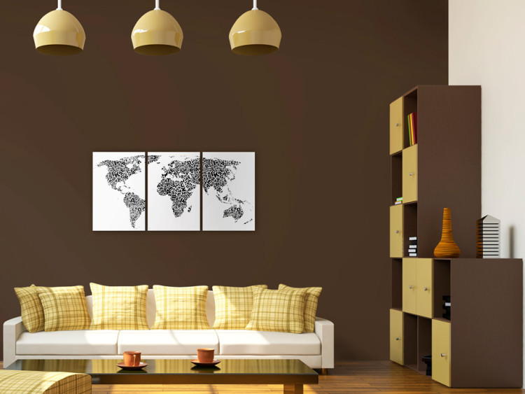 Canvas Print Letters and continents 55341 additionalImage 3