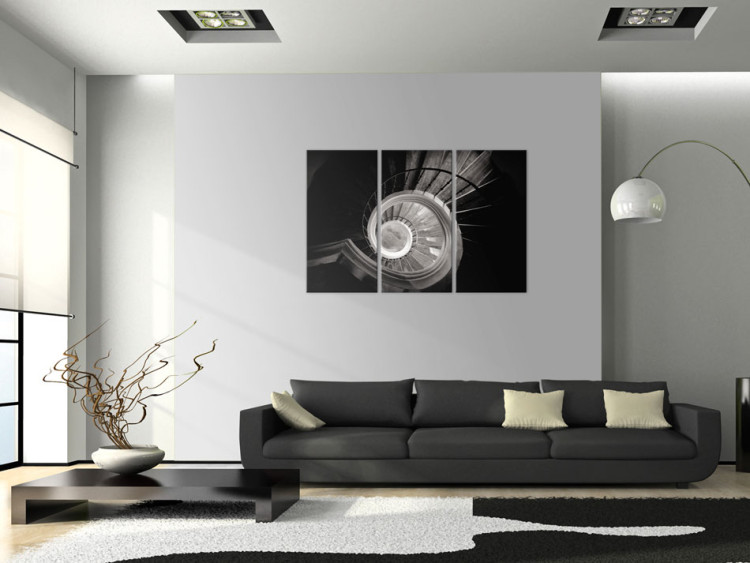Canvas Art Print Down a spiral staircase 59041 additionalImage 3