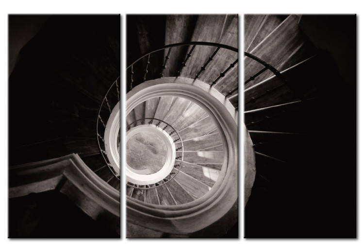 Canvas Art Print Down a spiral staircase 59041