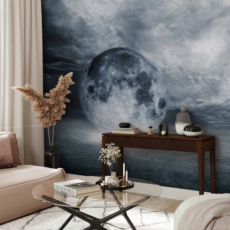 Wall Mural Lost World - cosmic landscape with a lonely moon and clouds 59741