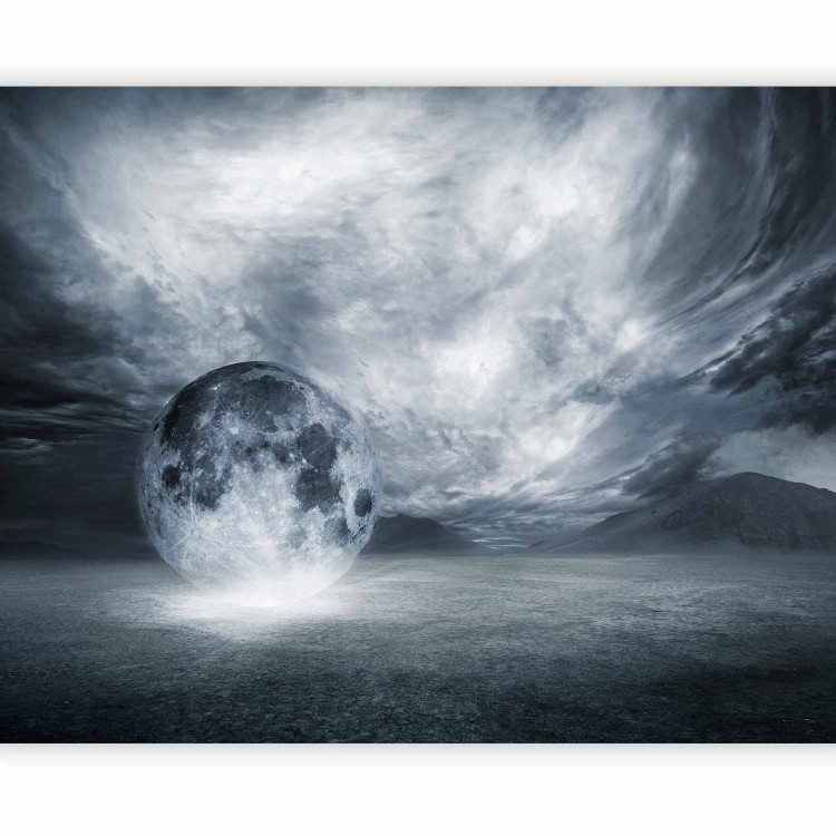 Wall Mural Lost World - cosmic landscape with a lonely moon and clouds 59741 additionalImage 5