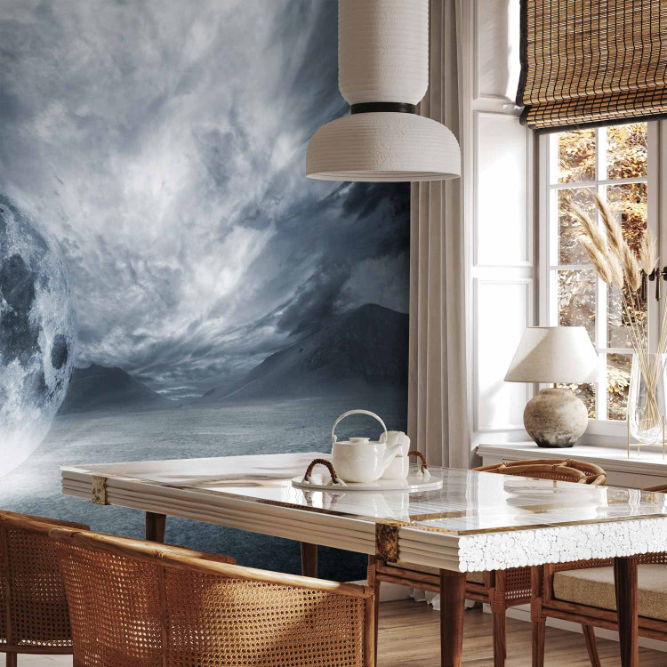 Wall Mural Lost World - cosmic landscape with a lonely moon and clouds 59741 additionalImage 7