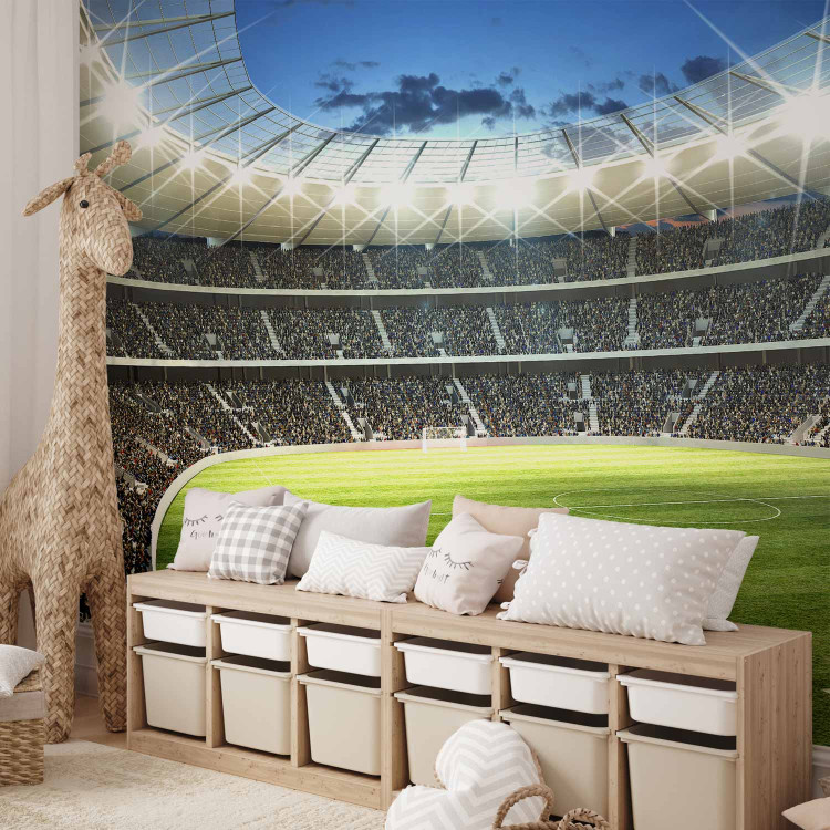 Wall Mural Football Match - Sports stadium filled with fans for a teenager 61141 additionalImage 7