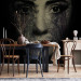 Wall Mural Woman of the Forest - Fantasy of a face with trees in the forest on a black background 61241 additionalThumb 6