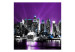 Photo Wallpaper New York in Purple - Urban Landscape with Illuminated Skyscrapers 61541 additionalThumb 1