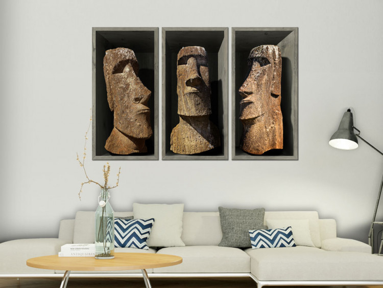 Canvas Art Print Moai (Easter Island) 90341 additionalImage 3