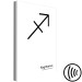 Canvas Sagittarius sign - graphic with an inscription on a white background 117051 additionalThumb 6