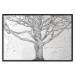 Poster Old Tree - black and white composition with vegetation on an irregular background 117251 additionalThumb 23