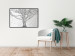 Poster Old Tree - black and white composition with vegetation on an irregular background 117251 additionalThumb 5