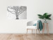 Poster Old Tree - black and white composition with vegetation on an irregular background 117251 additionalThumb 15