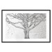 Poster Old Tree - black and white composition with vegetation on an irregular background 117251 additionalThumb 25
