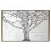 Poster Old Tree - black and white composition with vegetation on an irregular background 117251 additionalThumb 24