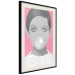 Wall Poster Bubble Gum - unique composition with a woman's portrait on a pink background 117551 additionalThumb 3