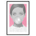 Wall Poster Bubble Gum - unique composition with a woman's portrait on a pink background 117551 additionalThumb 15